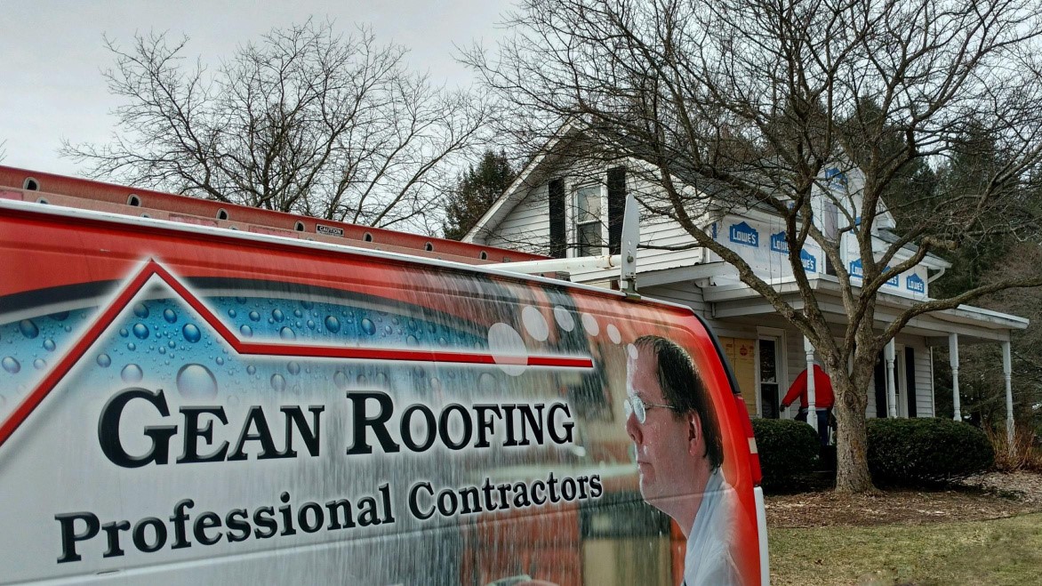 Gean van in front of Siding Replacement Project