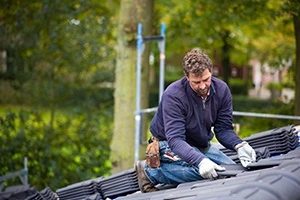 Repairing a slate roof